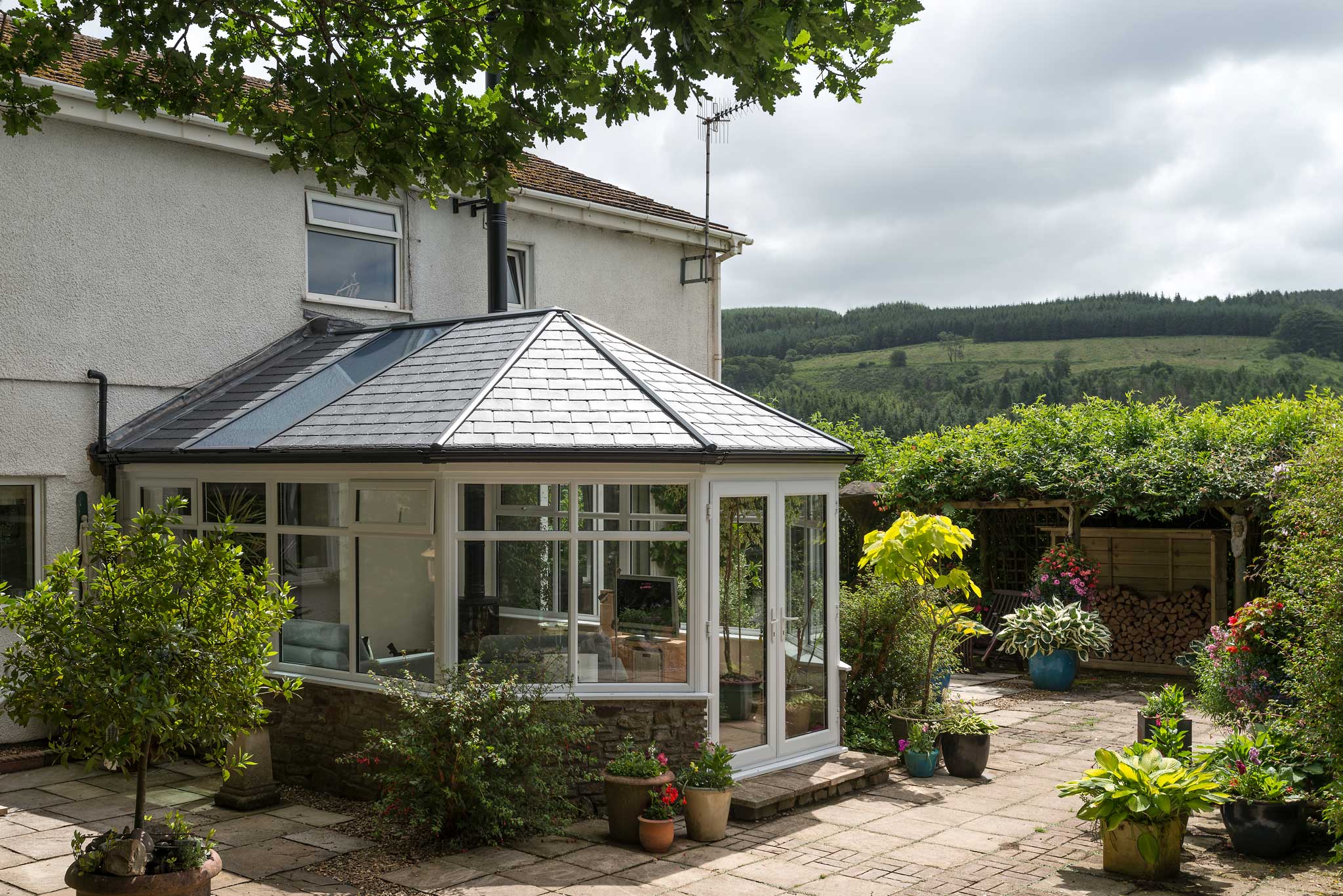 tiled roof