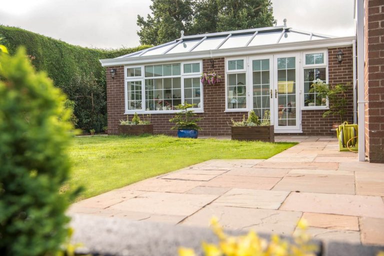 Kitchen with french door llantrisant