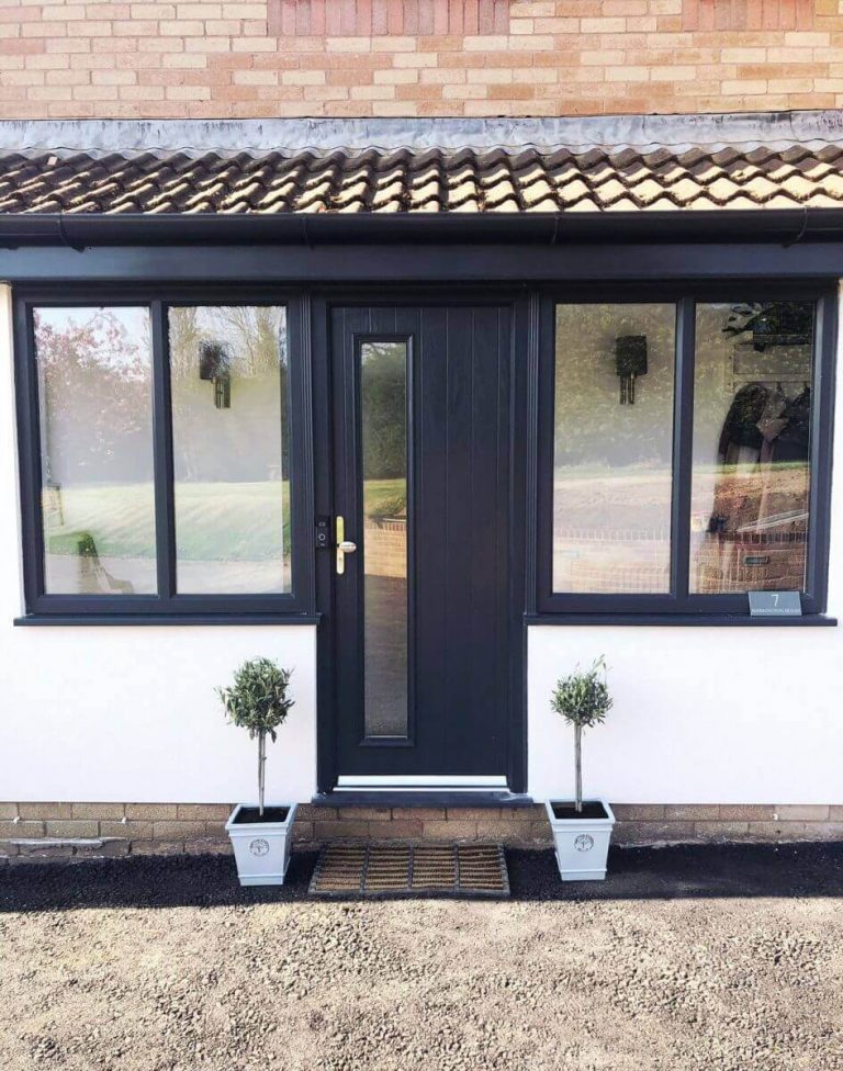 black composite door gorslas