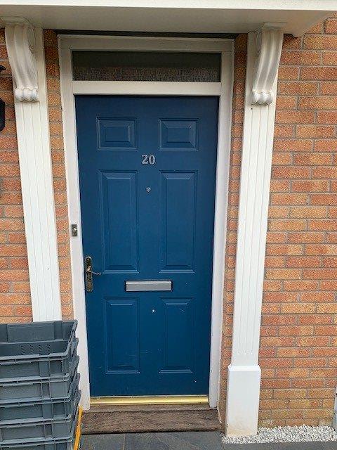 Blue composite door