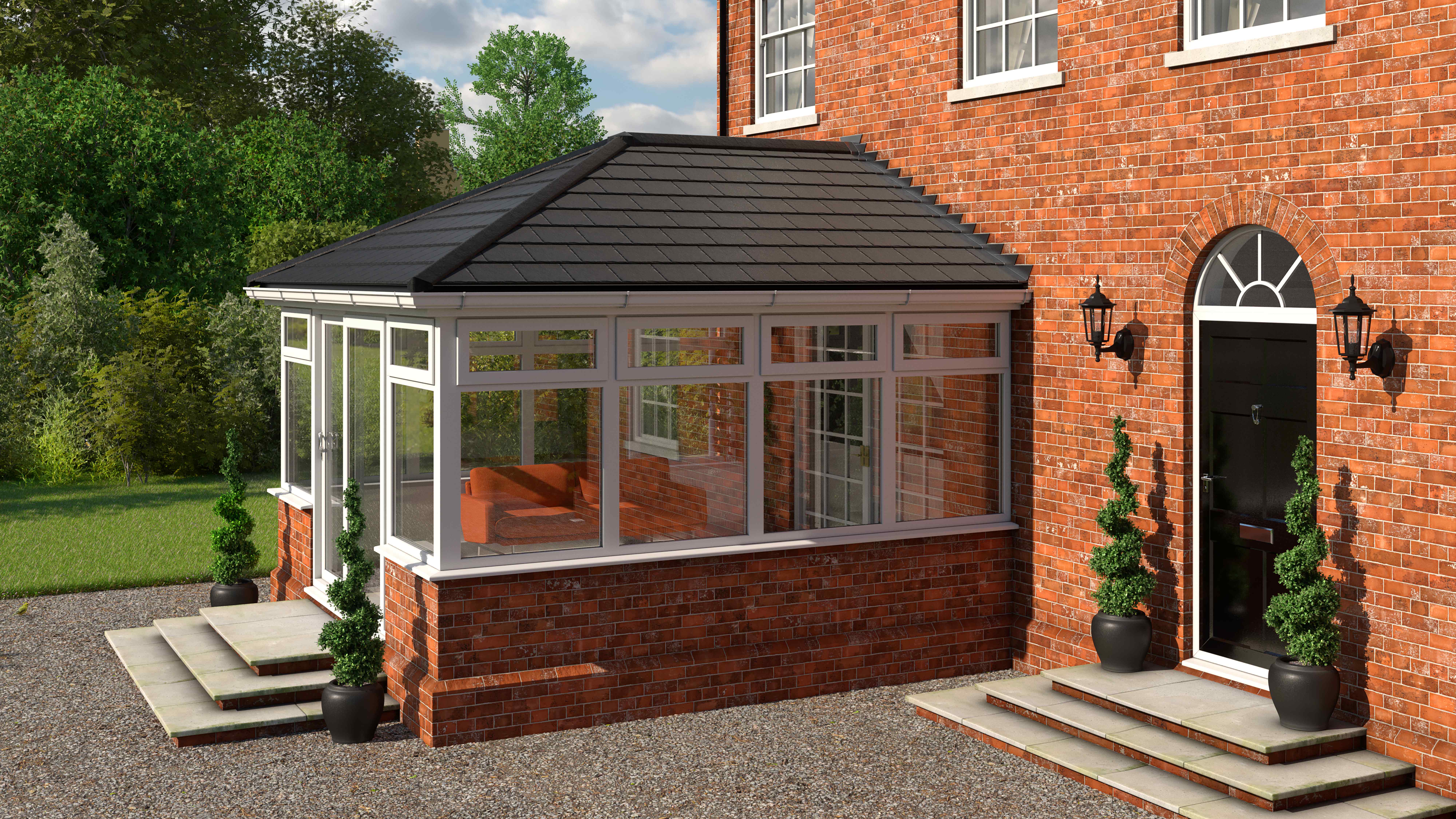 tiled roof conservatory