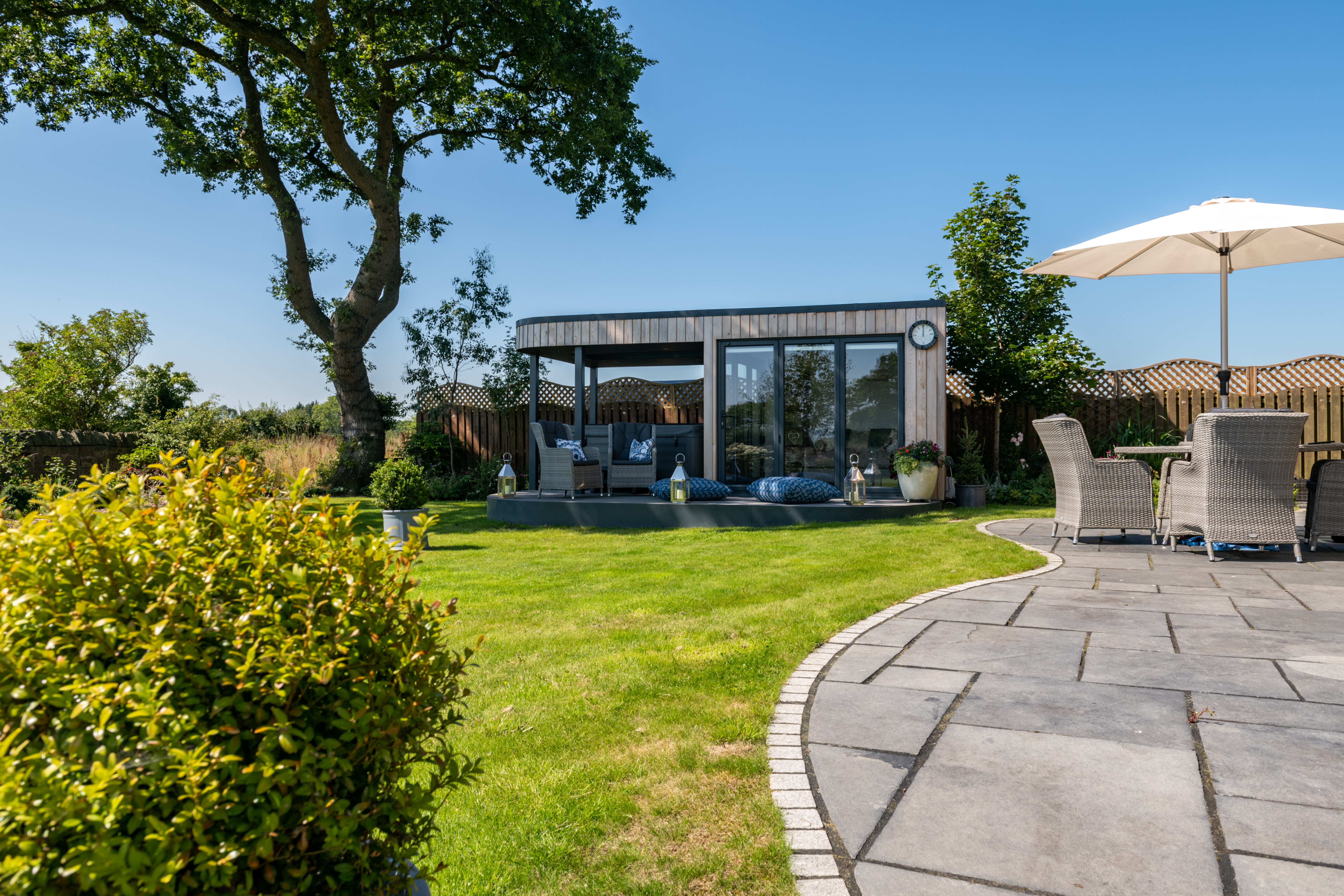 garden aluminium bifold doors