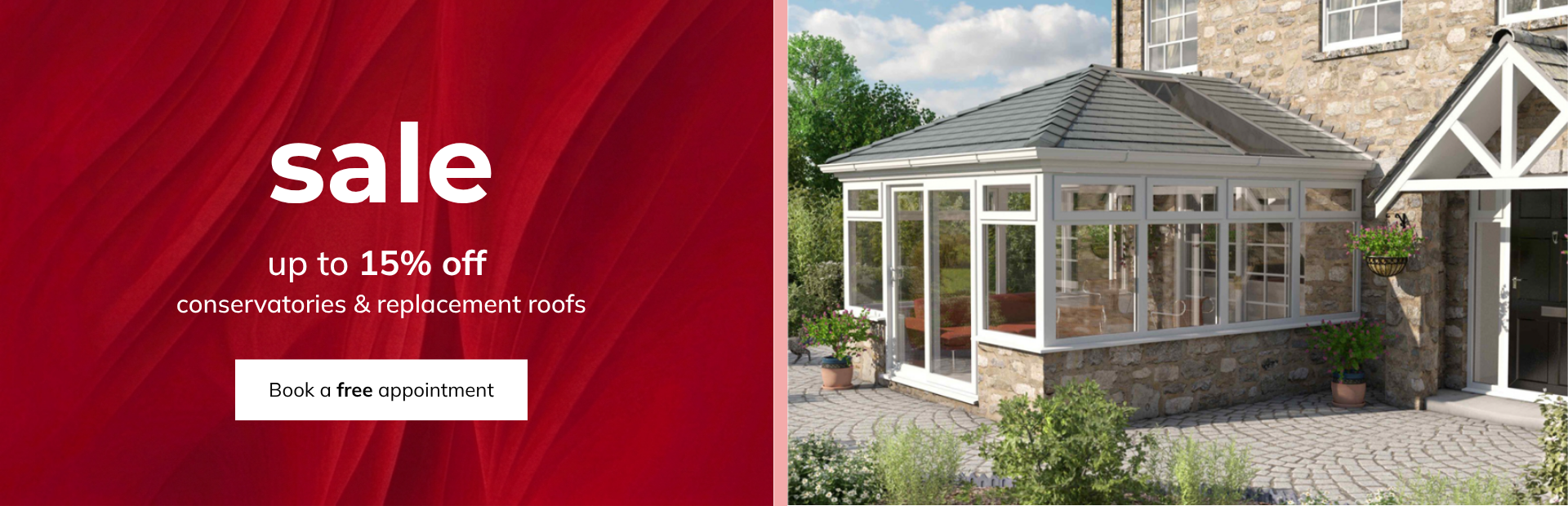 Conservatories and Replacement Roofs Summer Sale